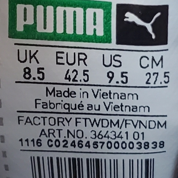 Puma Men's Suede Navy Sneakers - Picture 2 of 8